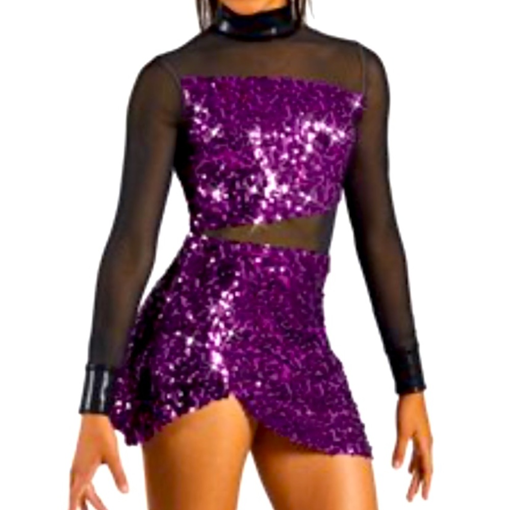 Balera Large Child Purple Tap Jazz costume - Like New